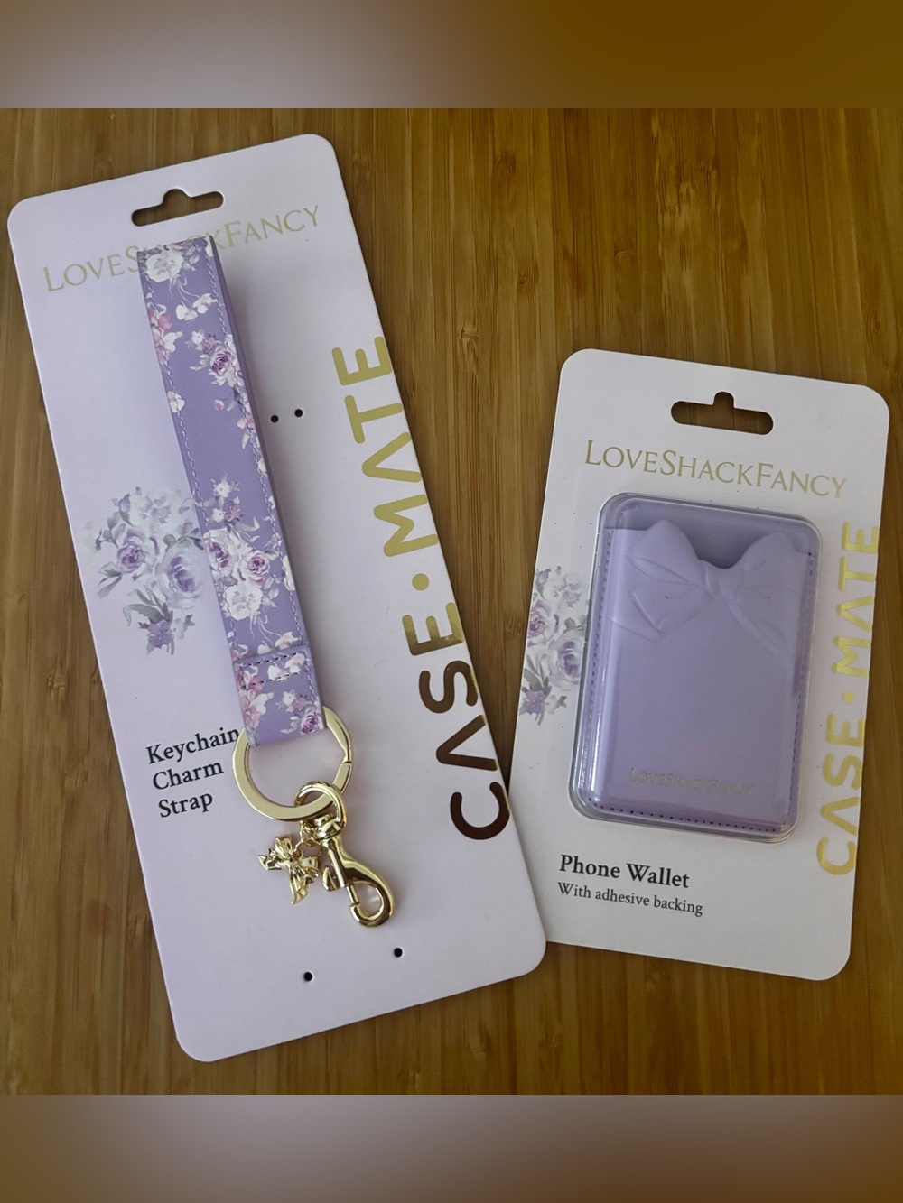 LoveShackFancy + CaseMate Card Holder and Keychain Charm Strap